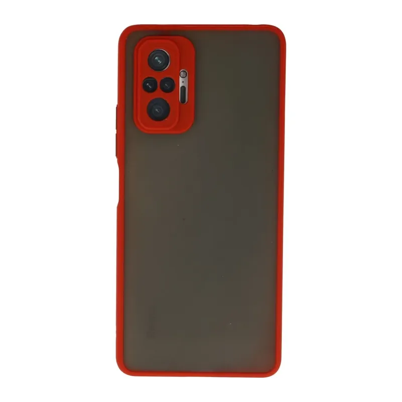Redmi Note 10 Pro Kılıf Montreal Silikon Kapak - Kırmızı