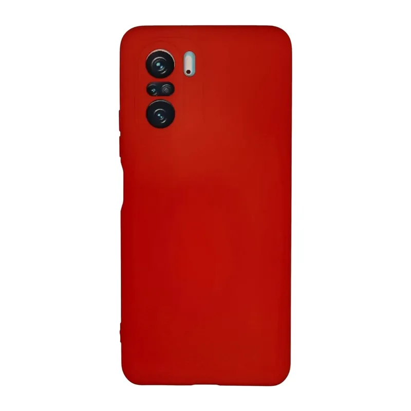 Poco F3 Kılıf Nano içi Kadife Silikon - Kırmızı