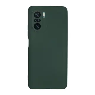 Poco F3 Kılıf Nano içi Kadife Silikon - Koyu Yeşil