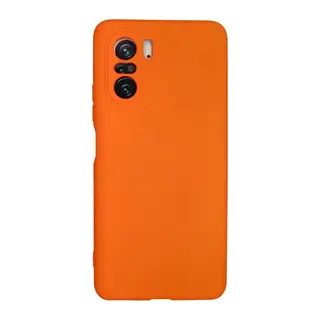 Poco F3 Kılıf Nano içi Kadife Silikon - Turuncu