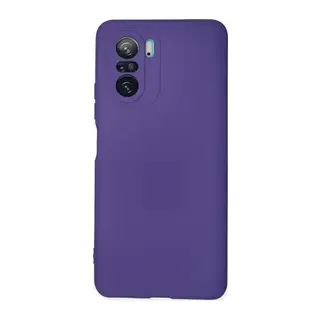 Poco F3 Kılıf Nano içi Kadife Silikon - Mor