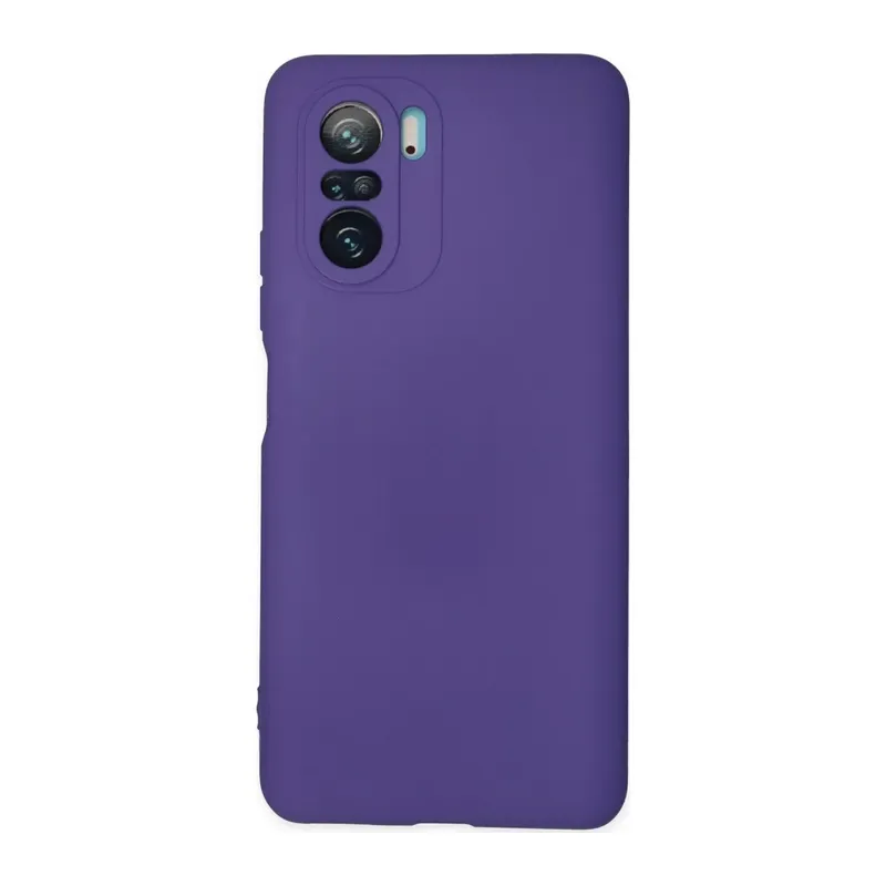 Poco F3 Kılıf Nano içi Kadife Silikon - Mor