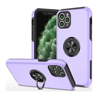 iPhone 11 Pro Max Kılıf Elit Yüzüklü Kapak - Mor