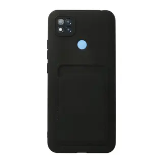 Redmi 9C Kılıf Kelvin Kartvizitli Silikon - Siyah