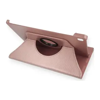 Samsung Galaxy T500 Tab A7 10.4 Kılıf 360 Tablet Deri Kılıf - Rose Gold