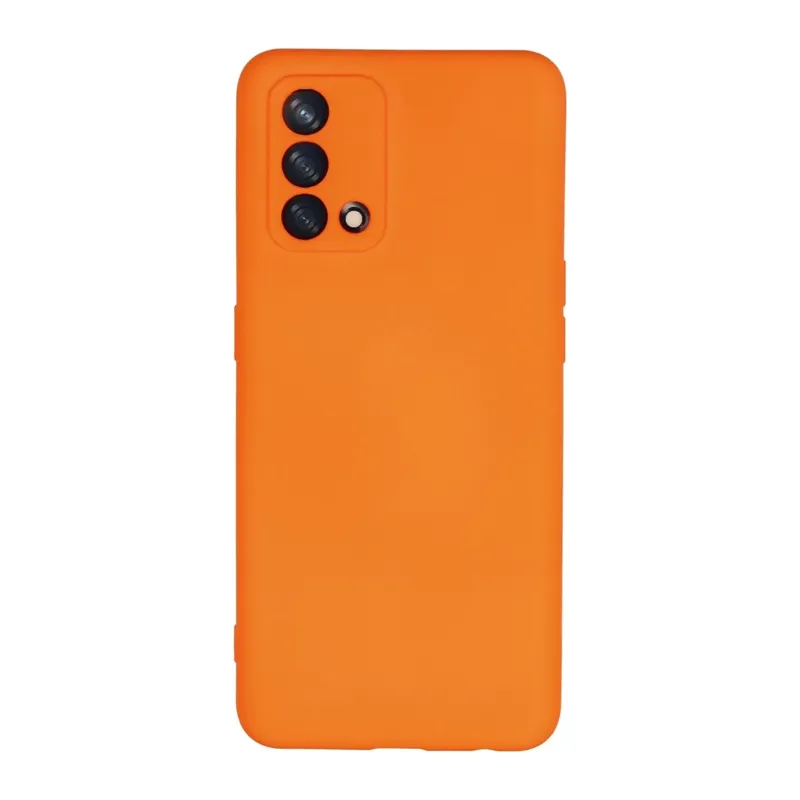 A74 4G Kılıf Nano içi Kadife Silikon - Turuncu