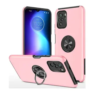 Poco F3 Kılıf Elit Yüzüklü Kapak - Pembe