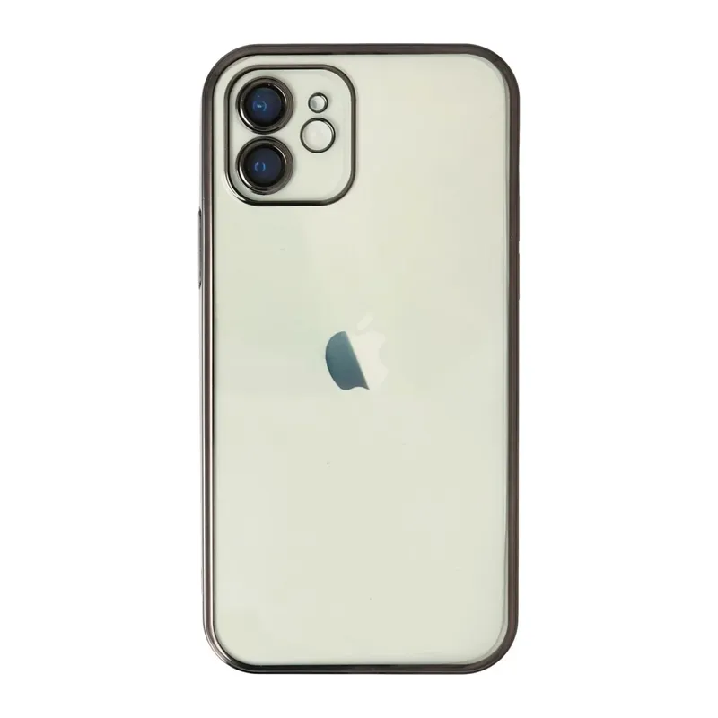 iPhone 11 Kılıf Lensli Silikon - Siyah