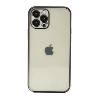 iPhone 12 Pro Kılıf Lensli Silikon - Siyah
