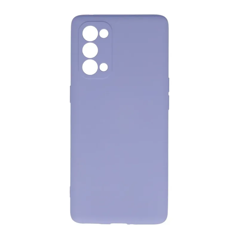 Reno 5 Pro Kılıf Nano içi Kadife Silikon - Lila