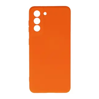 Samsung Galaxy S21 Kılıf Nano içi Kadife Silikon - Turuncu