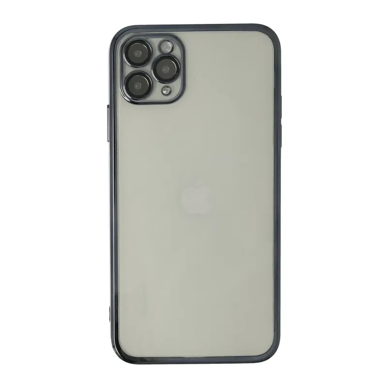 iPhone 11 Pro Kılıf Lensli Silikon - Siyah