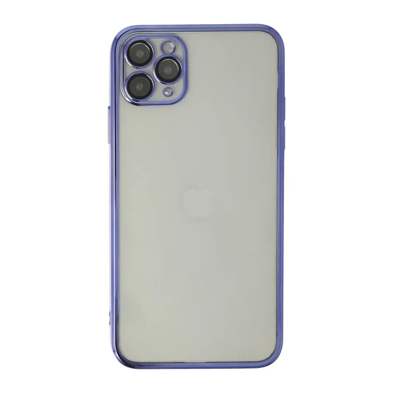 iPhone 11 Pro Kılıf Lensli Silikon - Mor