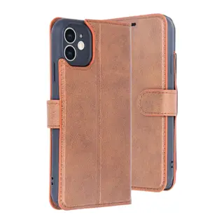 iPhone 11 Kılıf Trend S Plus Kapaklı Kılıf - Taba