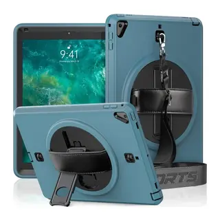 iPad 5 Air 9.7 Kılıf Strap-C Otterbox Tablet Kapak - Mavi