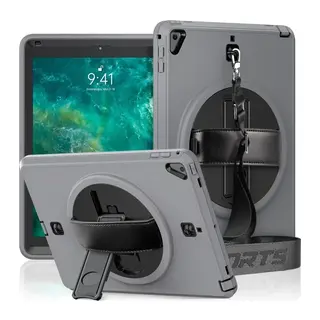 iPad 5 Air 9.7 Kılıf Strap-C Otterbox Tablet Kapak - Gri