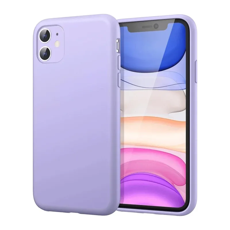 iPhone 11 Kılıf First Silikon - Lila