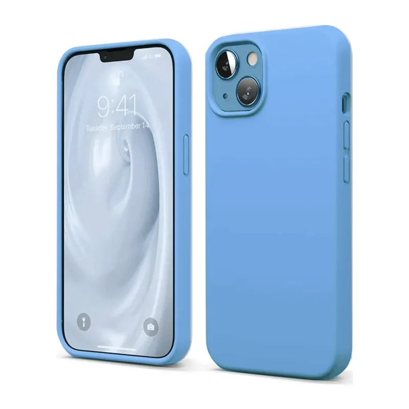 iPhone 14 Kılıf First Silikon - Mavi