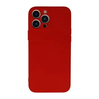iPhone 13 Pro Kılıf Nano içi Kadife Silikon - Kırmızı