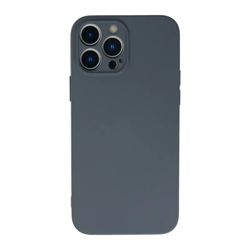 iPhone 13 Pro Max Kılıf Nano içi Kadife Silikon - Gri