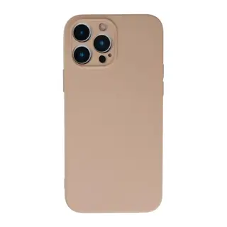 iPhone 13 Pro Max Kılıf Nano içi Kadife Silikon - Pudra