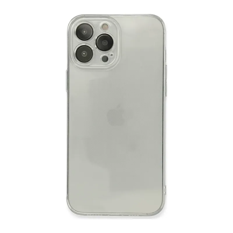 iPhone 13 Pro Max Kılıf Fly Lens Silikon - Şeffaf