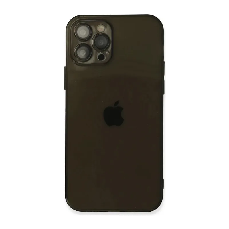 iPhone 12 Pro Kılıf Fly Lens Silikon - Siyah