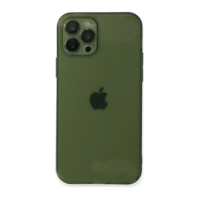 iPhone 12 Pro Kılıf Fly Lens Silikon - Yeşil