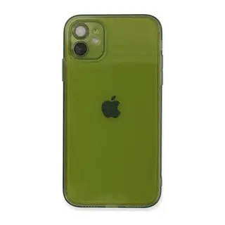 iPhone 12 Kılıf Fly Lens Silikon - Yeşil