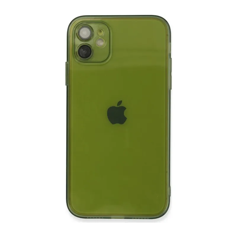 iPhone 12 Kılıf Fly Lens Silikon - Yeşil