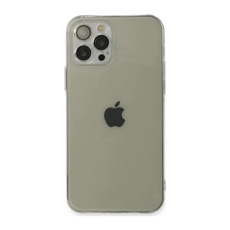 iPhone 12 Pro Max Kılıf Fly Lens Silikon - Şeffaf