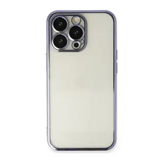 iPhone 13 Pro Kılıf Lensli Silikon - Mor
