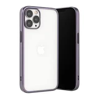 iPhone 13 Pro Max Kılıf Lensli Silikon - Mor