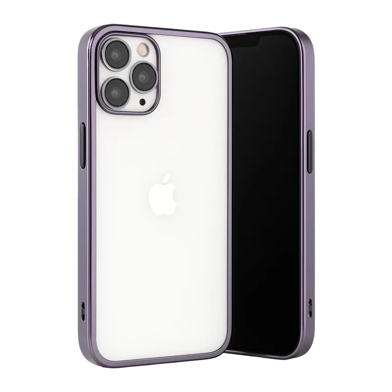 iPhone 13 Pro Max Kılıf Lensli Silikon - Mor