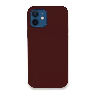 iPhone 12 Kılıf Lansman Legant Silikon - Bordo