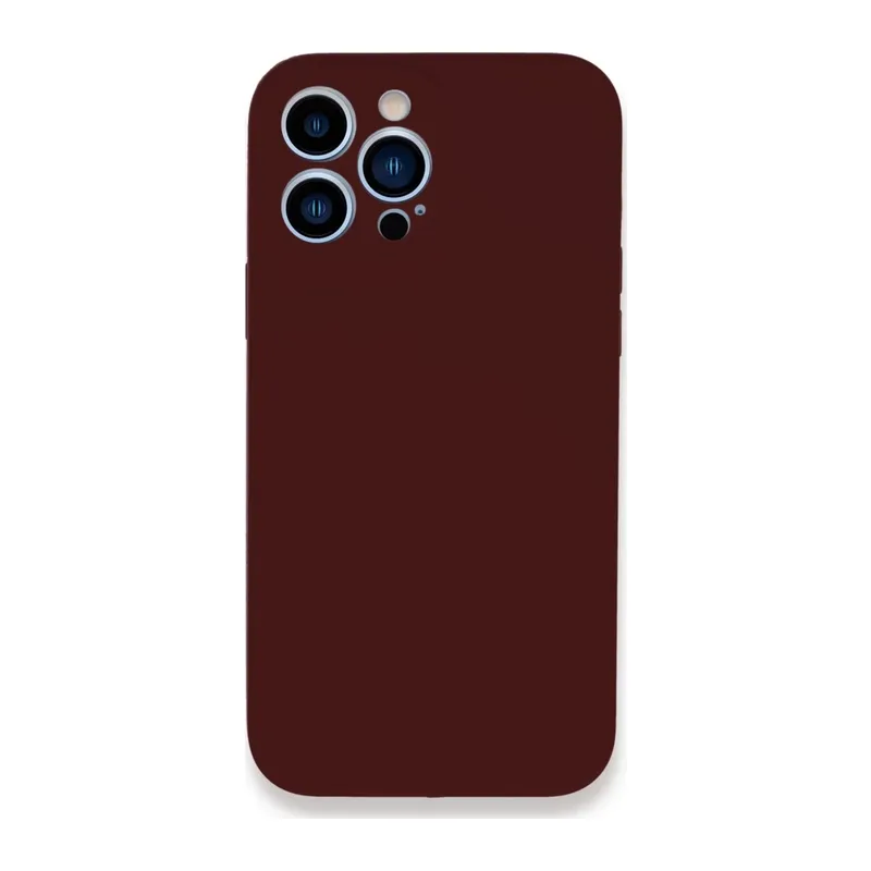iPhone 13 Pro Kılıf Lansman Legant Silikon - Bordo
