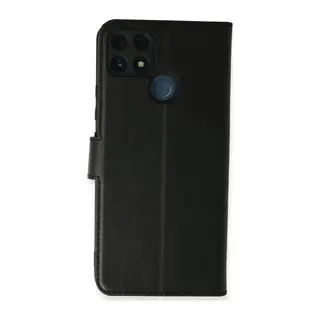 Realme C25 Kılıf Trend S Plus Kapaklı Kılıf - Siyah