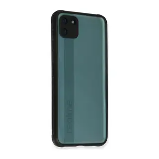 Realme C11 Kılıf Miami Şeffaf Silikon - Siyah
