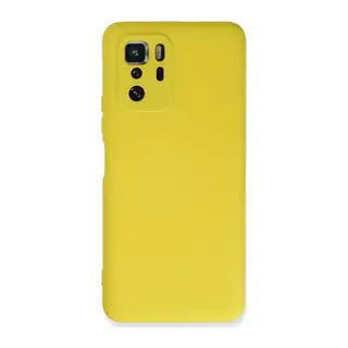 Poco X3 GT Kılıf Nano içi Kadife Silikon - Sarı