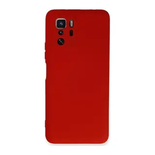 Poco X3 GT Kılıf Nano içi Kadife Silikon - Kırmızı