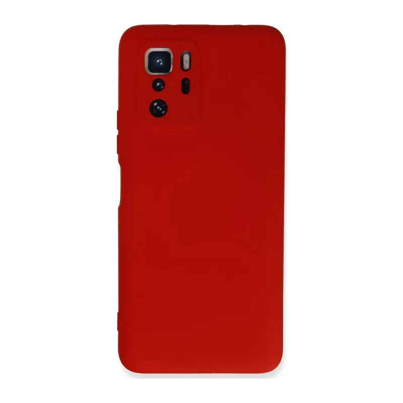 Poco X3 GT Kılıf Nano içi Kadife Silikon - Kırmızı