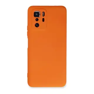 Poco X3 GT Kılıf Nano içi Kadife Silikon - Turuncu
