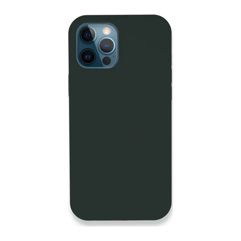 iPhone 12 Pro Kılıf Lansman Legant Silikon - Koyu Yeşil