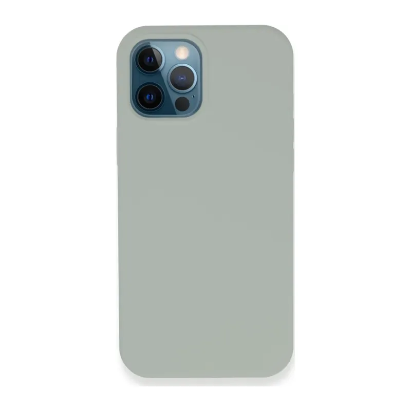 iPhone 12 Pro Kılıf Lansman Legant Silikon - Açık Gri