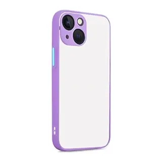 iPhone 13 Kılıf Montreal Silikon Kapak - Mor