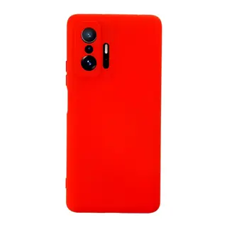 Mi 11T Pro Kılıf Nano içi Kadife Silikon - Kırmızı