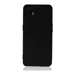 Reno 6 Kılıf Nano içi Kadife Silikon - Siyah