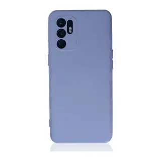 Reno 6 Kılıf Nano içi Kadife Silikon - Lila