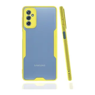 Samsung Galaxy M52 5G Kılıf Platin Silikon - Sarı
