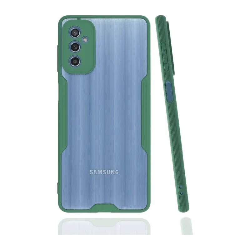 Samsung Galaxy M52 5G Kılıf Platin Silikon - Yeşil